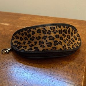 Cheetah print sunglass case